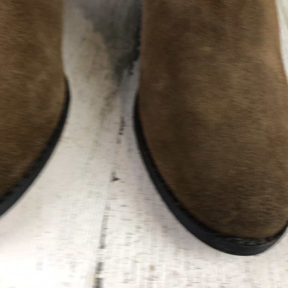 Minnetonka Bandera Brown Suede Ankle Boots Studded Fringe Zip 83013 Women’s Sz 8 - Picture 3 of 10